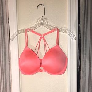 Victoria’s Secret Coral Halter Push-Up Bra